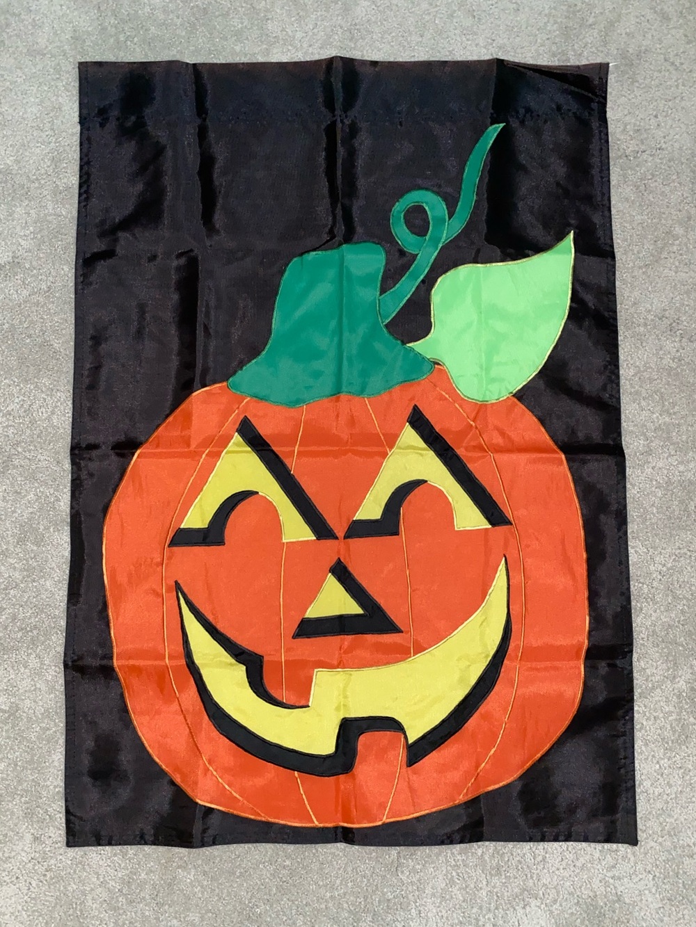 Vintage Halloween Pumpkin Jackolantern Flag Decorative Banner